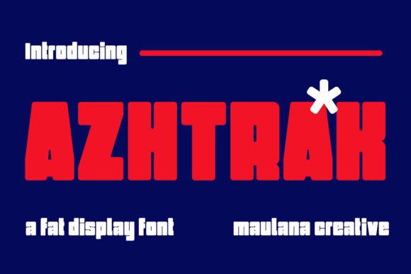 Azhtrak: A Modern Display Font for Editorial Character