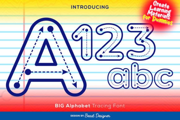 Big Alphabet Tracing Font: A Designer's Playful Powerhouse