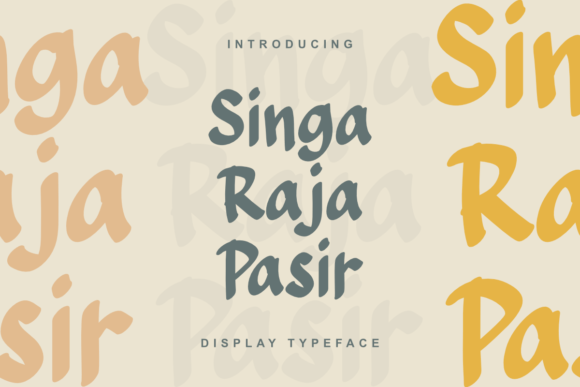 Bring Desert Elegance to Your Crafts with Singa Raja Pasir Font