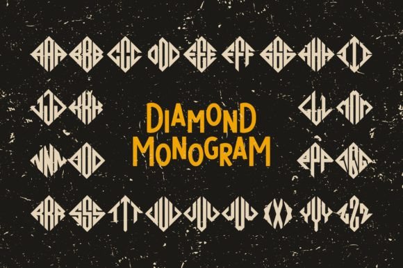 Diamond Monogram: A Font Designed for Editorial Personality
