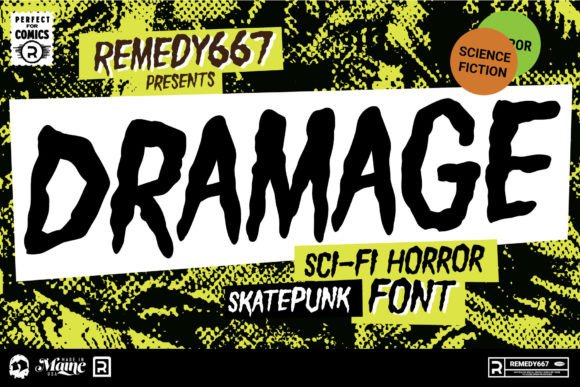 Dramage: The Ultimate Typeface for Edgy Visual Communication