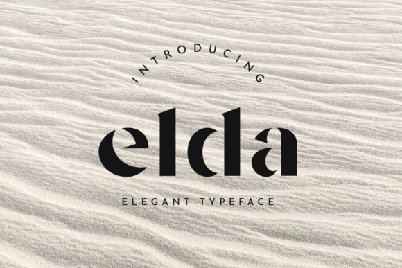 Elda: A Stencil Font for Editorial Elegance