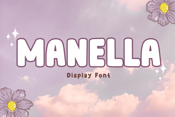 Manella Font: A Bold Display Typeface for Crafters and Sellers