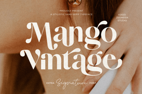 Mango Vintage: A Display Font Designed for Modern Web Layouts