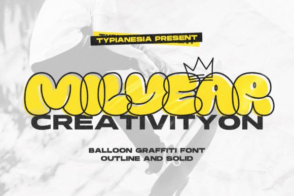 Milyear Solid: A Display Font for Urban Brand Energy