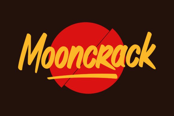 Mooncrack: A Display Font for Earthly Ambitions