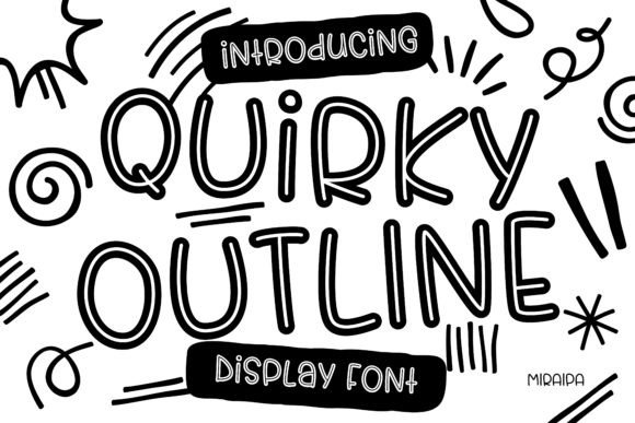 Quirky Outline Font: Adding Personality to Editorial Pages