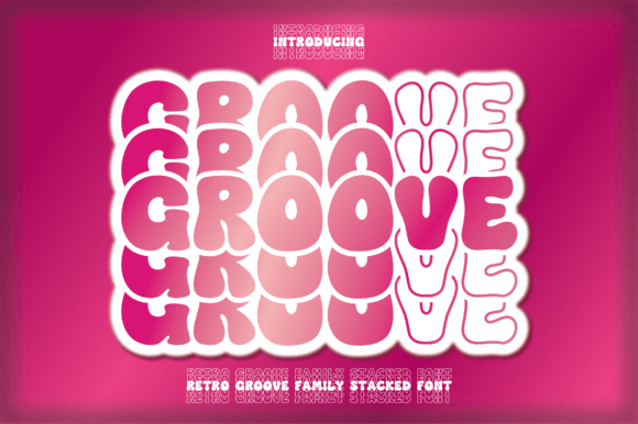 Retro Groove Stacked: A Display Font for Digital Branding