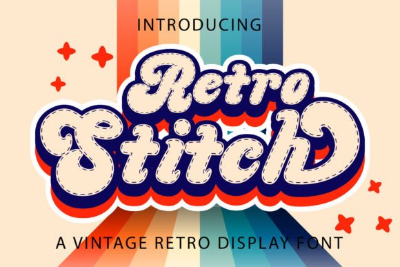 Retro Stitch: A Vintage Display Font for Makers and Designers