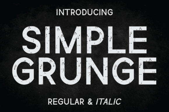 Simple Grunge: A Font for Brands with Edge
