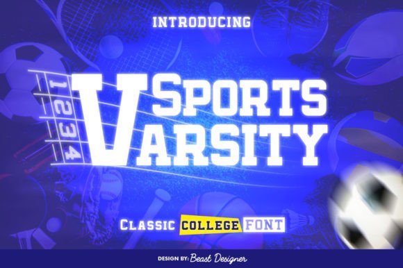Sports Varsity: A Bold Design Asset for Modern Projects