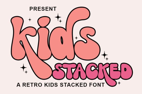 The Festive Charm of Kids Stacked Typeface