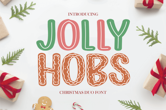 The Jolly Hobs Duo: Two Festive Fonts for Seasonal Branding