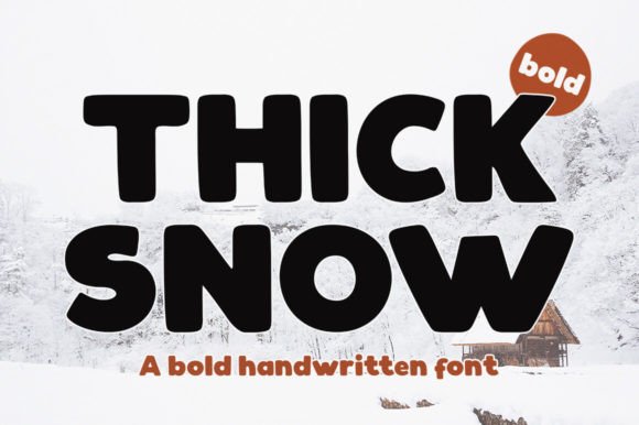 Thick Snow Font for Warm, Festive Branding